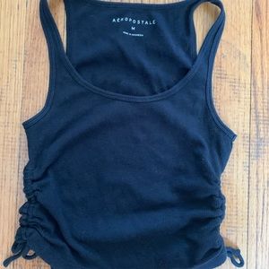Aeropostale scrunch tie side tank top